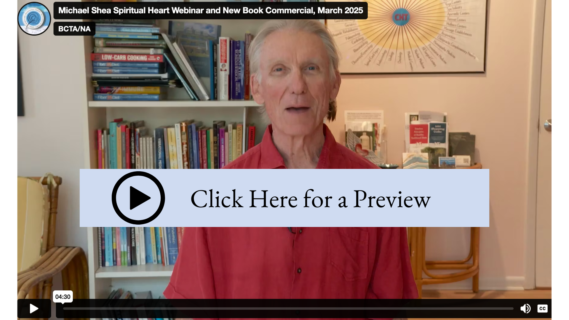 image of Michael Shea talking about this upcoming webinar and new book