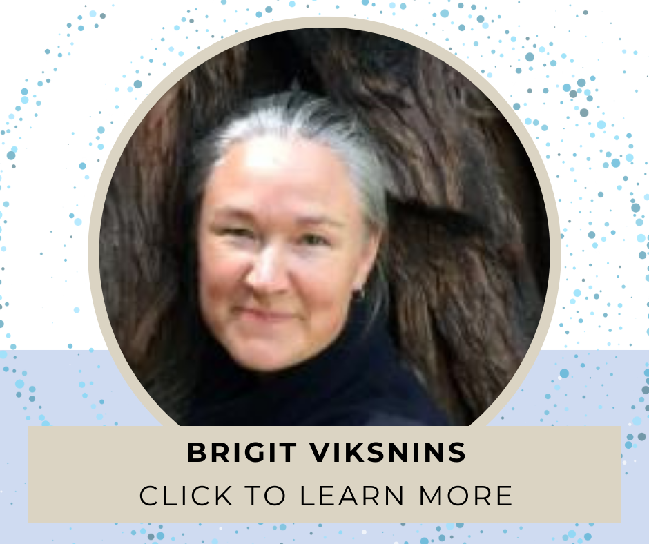 image of Brigit Viksnins with text reading "click to learn more"